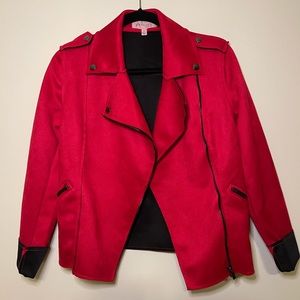 Red velvet jacket